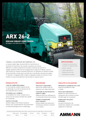 Тандемни вибрационни валяци Ammann ARX 26-2