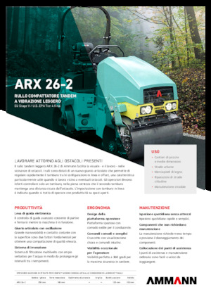 Тандемни вибрационни валяци Ammann ARX 26-2