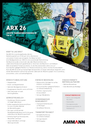 Тандемни вибрационни валяци Ammann ARX 26