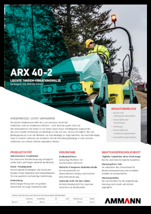 Тандемни вибрационни валяци Ammann ARX 40 -2