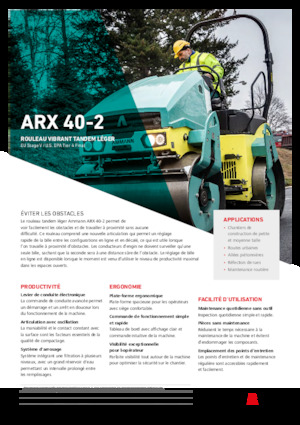 Тандемни вибрационни валяци Ammann ARX 40 -2