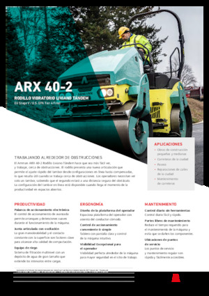 Тандемни вибрационни валяци Ammann ARX 40-2