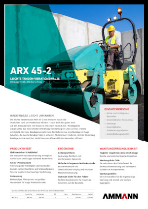 Тандемни вибрационни валяци Ammann ARX 45-2