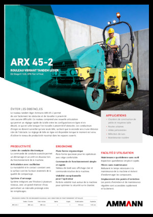 Тандемни вибрационни валяци Ammann ARX 45-2