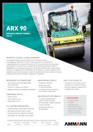Тандемни вибрационни валяци Ammann ARX 90