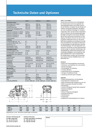 Тандемни вибрационни валяци Ammann AV 95-2