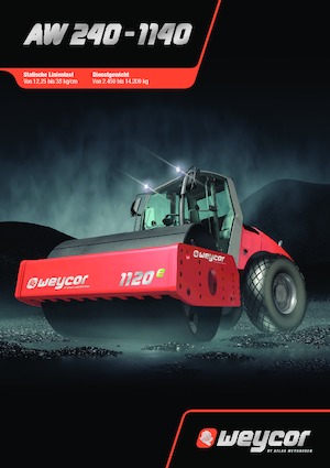 Тандемни вибрационни валяци weycor AW 240