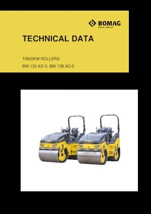 Тандемни вибрационни валяци Bomag BW 138 AD-5