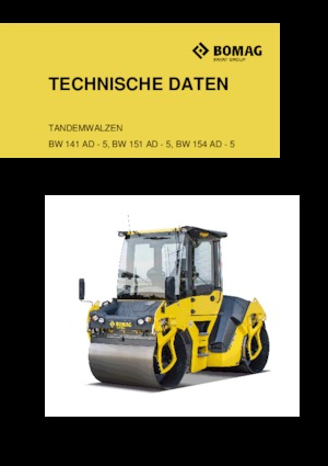 Тандемни вибрационни валяци Bomag BW 151 AD-5