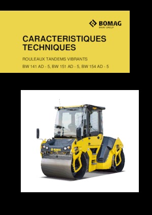 Тандемни вибрационни валяци Bomag BW 151 AD-5