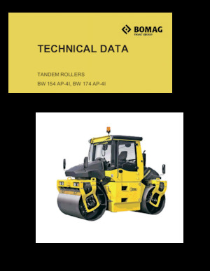 Тандемни вибрационни валяци Bomag BW 154 AP-4I
