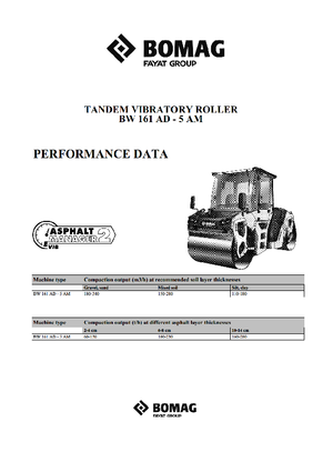 Тандемни вибрационни валяци Bomag BW 161 AD-5 AM