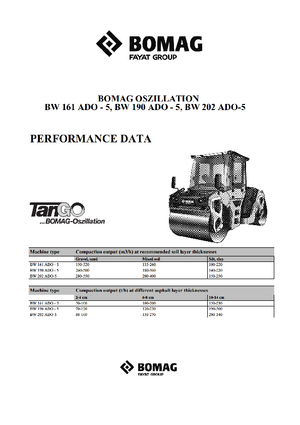 Тандемни вибрационни валяци Bomag BW 161 ADO-5