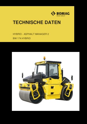 Тандемни вибрационни валяци Bomag BW 174 AP 4 AM Hybrid