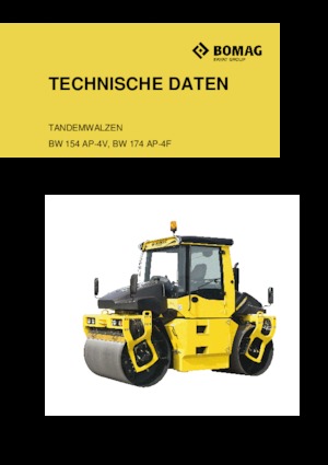 Тандемни вибрационни валяци Bomag BW 174 AP 4f
