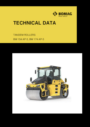 Тандемни вибрационни валяци Bomag BW 154 AP-5