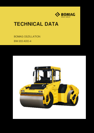 Тандемни вибрационни валяци Bomag BW 203 ADO-4