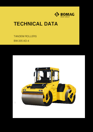 Тандемни вибрационни валяци Bomag BW 205 AD-4