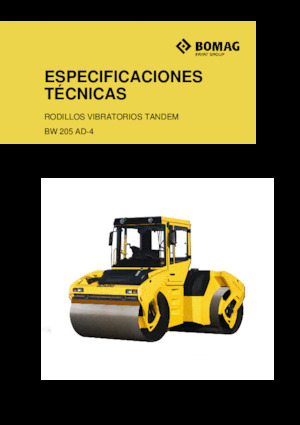 Тандемни вибрационни валяци Bomag BW 205 AD-4