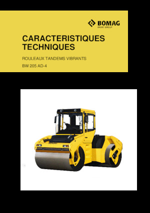 Тандемни вибрационни валяци Bomag BW 205 AD-4