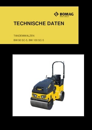 Тандемни вибрационни валяци Bomag BW 90 SC-5