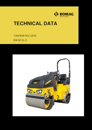 Тандемни вибрационни валяци Bomag BW 90 SL-5
