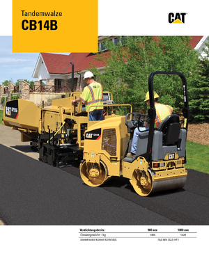 Тандемни вибрационни валяци Caterpillar CB14B