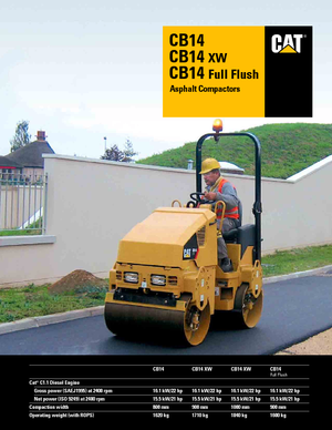 Тандемни вибрационни валяци Caterpillar CB14