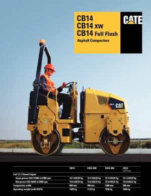 Тандемни вибрационни валяци Caterpillar CB14