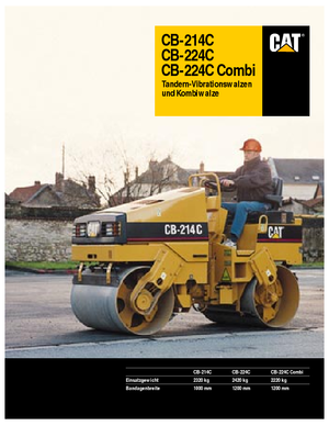 Тандемни вибрационни валяци Caterpillar CB 214 C