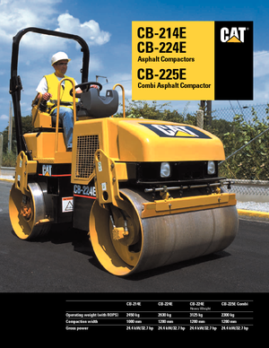 Тандемни вибрационни валяци Caterpillar CB 224 E