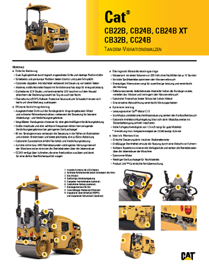 Тандемни вибрационни валяци Caterpillar CB24B