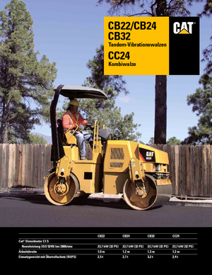 Тандемни вибрационни валяци Caterpillar CB22