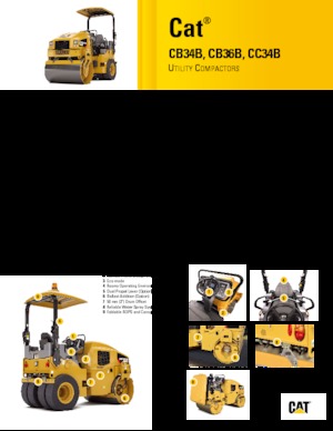 Тандемни вибрационни валяци Caterpillar CB34B