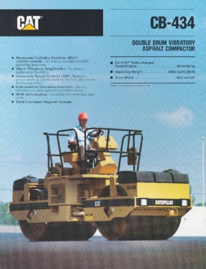 Тандемни вибрационни валяци Caterpillar CB-434