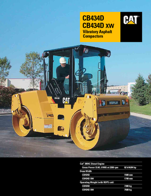Тандемни вибрационни валяци Caterpillar CB434D