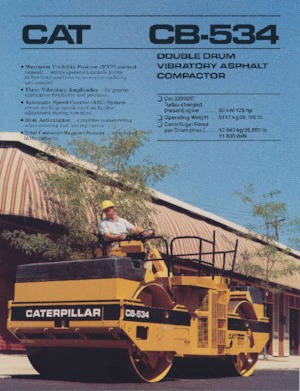 Тандемни вибрационни валяци Caterpillar CB-534