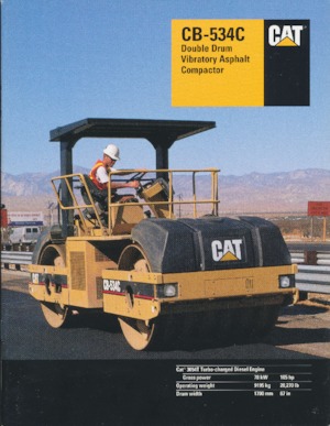 Тандемни вибрационни валяци Caterpillar CB-534C