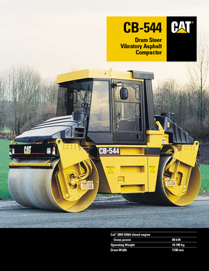 Тандемни вибрационни валяци Caterpillar CB 544