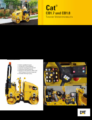 Тандемни вибрационни валяци Caterpillar CB1.7
