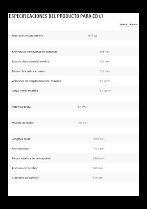 Тандемни вибрационни валяци Caterpillar CB1.7