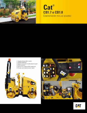 Тандемни вибрационни валяци Caterpillar CB1.7