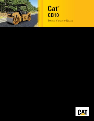 Тандемни вибрационни валяци Caterpillar CB10