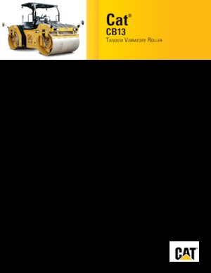 Тандемни вибрационни валяци Caterpillar CB13