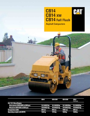 Тандемни вибрационни валяци Caterpillar CB14 XW
