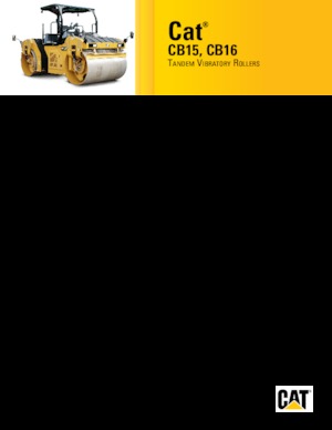 Тандемни вибрационни валяци Caterpillar CB15