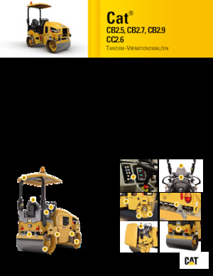Тандемни вибрационни валяци Caterpillar CB2.5