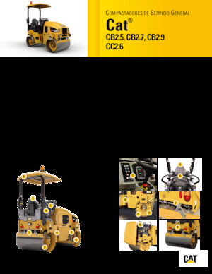 Тандемни вибрационни валяци Caterpillar CB2.5