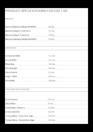 Тандемни вибрационни валяци Caterpillar CB2.7 GC