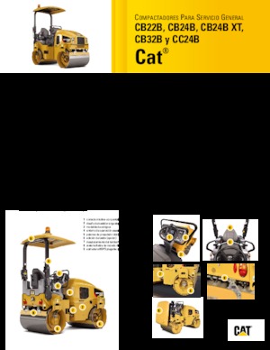 Тандемни вибрационни валяци Caterpillar CB24B